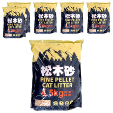 pet story 寵物物語 松木砂, 4.5kg, 6袋, 松木