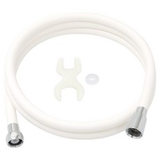 제일바스 물때방지 PVC 샤워호스, 2m, 화이트