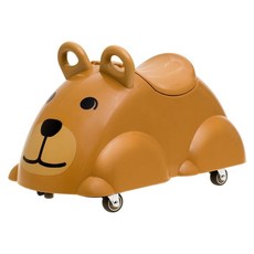 VIKINGTOYS 學步嚕嚕車, 圓滾滾小熊 咖啡色, 1個