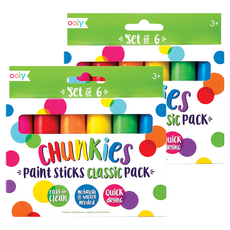 ooly Chunky 彩繪棒 經典款, 6色, 2套