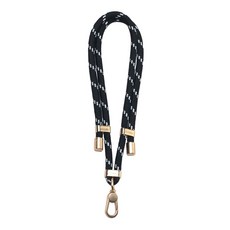 POLYWELL 寶利威爾 手機手腕短掛繩 霧面金金屬件 PW15-T65-0532, 黑色 + 白色, 1條