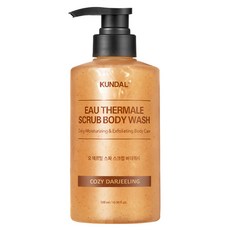 KUNDAL 昆黛爾 溫泉SPA磨砂沐浴露 舒適大吉岭茶香, 500ml, 1個