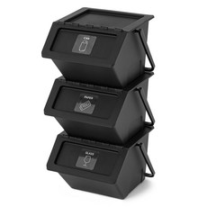 comet 多功能收納箱3入組, 黑色, 1組