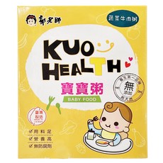 郭老師 常溫寶寶粥 適合6-18個月嬰兒 營養均衡, 300g, 1盒