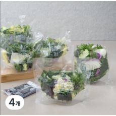 곰곰 데일리 샐러드 채소, 550g, 4개