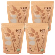 파파루 간편레시피 유기농 쌀가루 백미 굵은입자 이유식 후기, 400g, 4개