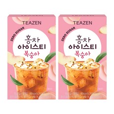 TEAZEN 紅茶冰桃10p, 2個, 10入