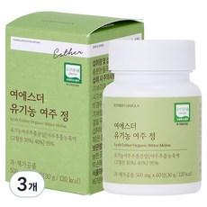 에스더포뮬러 여에스더 유기농 여주 정 30g, 3개, 60정 3개, 60정