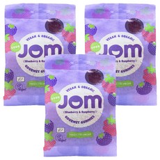 純素藍莓覆盆子果凍, 70g, 3個