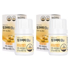 Tecozyme 鋅維生素 B12, 60顆, 2個