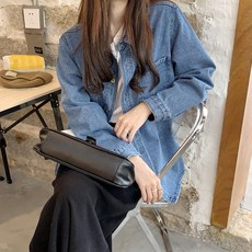 MYSEASON 女性寬鬆版型日常牛仔襯衫