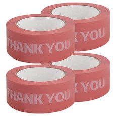 에이러블 포장용 박스테이프 45mm x 100m B0210, 2 로고 레드화이트, 4개