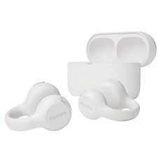 PHILIPS 飛利浦 Wireless 耳夾式 無線耳機 真無線 藍牙 白色 TAQ2000