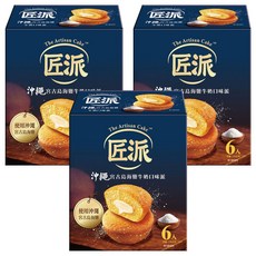 The Artisan Cake 匠派 沖繩宮古島海鹽牛奶口味派/蛋糕 6個, 114g, 3盒