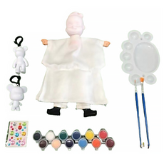 A-ONE 匯旺 DIY空白彩繪布袋戲偶, 聖誕寶寶, 1個