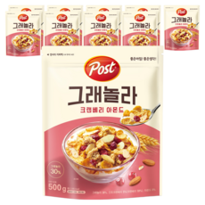 포스트 크랜베리 아몬드 그래놀라, 500g, 10개