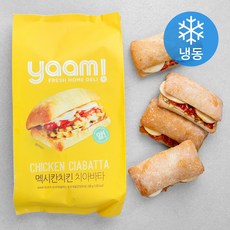 얌!(YAAM!) 멕시칸 치킨 치아바타 (냉동), 145g, 4개입, 1개