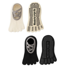 Begin to All 全趾X字防滑腳趾瑜珈皮拉提斯襪 2件組