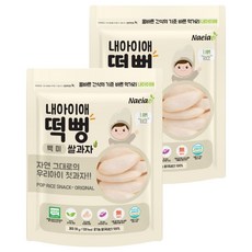 내아이애 유기농 떡뻥 쌀과자, 30g, 2개, 백미