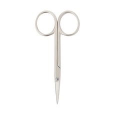 MUJI 無印良品 鋼製眉毛用剪刀, 銀色, 1支