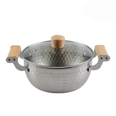 M.v.Eisenberg 艾森伯格 Est 電磁爐適用附刻度不鏽鋼雙耳鍋, 1個, 金屬色, 18cm