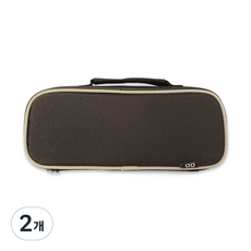 2Youngdesign 手提圓形收納包, 棕色, 2入