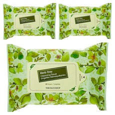 더페이스샵 허브데이 클렌징 티슈, 20매입, 3개