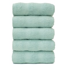 CLAUMAN Pogeuni 毛巾 180g 40支精梳棉, 5個, 水藍色