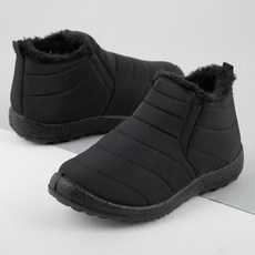 JumpingChickpea 童款基本鬆緊保暖內刷毛雪靴