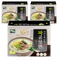 백제 파곰탕면 쌀국수, 561g, 3개