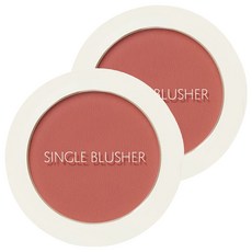 The Saem 單色腮紅 5g RD03 Trench Rose, 2個