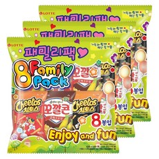 LOTTE 樂天 家庭號餅乾 224g, 3組