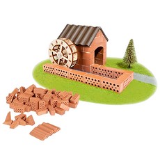 teifoc DIY益智磚塊建築玩具 水庫 TEI4030，德國製造，原裝進口，培養兒童創造力與專注能力，60塊, 1組