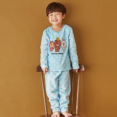 라인프렌즈 남아용 여아용 유아용 수면 실내복 잠옷 상하 세트