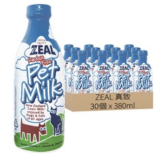 ZEAL 真致 紐西蘭犬貓專用鮮乳, 30個, 380ml, 不含乳糖