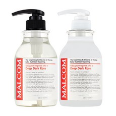 Malcolm Deep Dark Rose 洗髮水 520ml + Treatment 520ml 套組, 1套