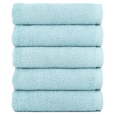 CLAUMAN 飯店毛巾 200g 30支 竹纖維, 5個, 薄荷綠色