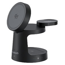 울트라부스트 W26 Qi2.2 25W 3in1 무선 충전기, 블랙 갤럭시워치전용, 1개