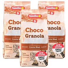 familia 巧克力格蘭諾拉麥片, 500g, 3包