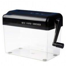 Madakumi 手動文件碎紙機 家用和辦公室用小型碎紙機, 單一商品, 黑色