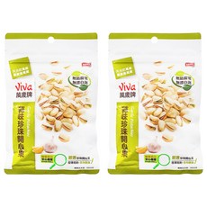 ViVa 萬歲牌 蒜味珍珠開心果, 果仁飽滿, 口感清甜脆爽, 100g, 2包
