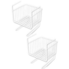 Block Mart廚房置物架兼用廚房毛巾架, 白色, 2個