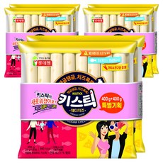 롯데웰푸드 키스틱 체다치즈 소시지, 800g, 3개