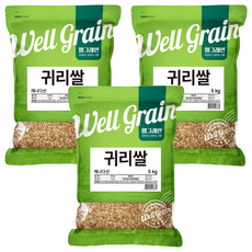 웰그레인 귀리쌀, 5kg, 3개