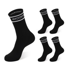 OUTDOOR PRODUCTS 經典雙層氣墊中筒襪 5雙組, 黑色