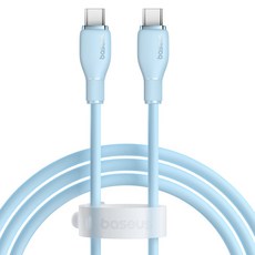 Baseus 倍思 Q彈系列 Type-C to Type-C 快充傳輸線 100W, 1.2m, 星海藍, 1條