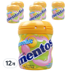 mentos 曼陀珠 迷你罐 水果冰沙, 81g, 12罐