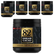 LOTTE 樂天 骰子巧克力, 82%可可, 86g, 6罐