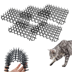 Mongrico鴿子貓咪驅逐鳥尖刺 黑色, 6個