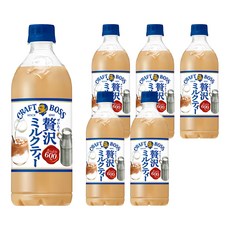 日本 BOSS 工藝奶茶, 600ml, 6瓶